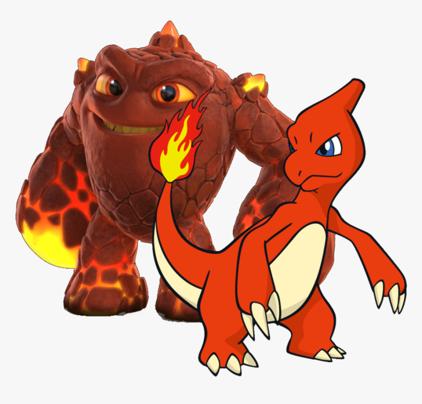 Pokemon Crossover Trainer - Skylanders Eruptor Png, Transparent Png, Free Download