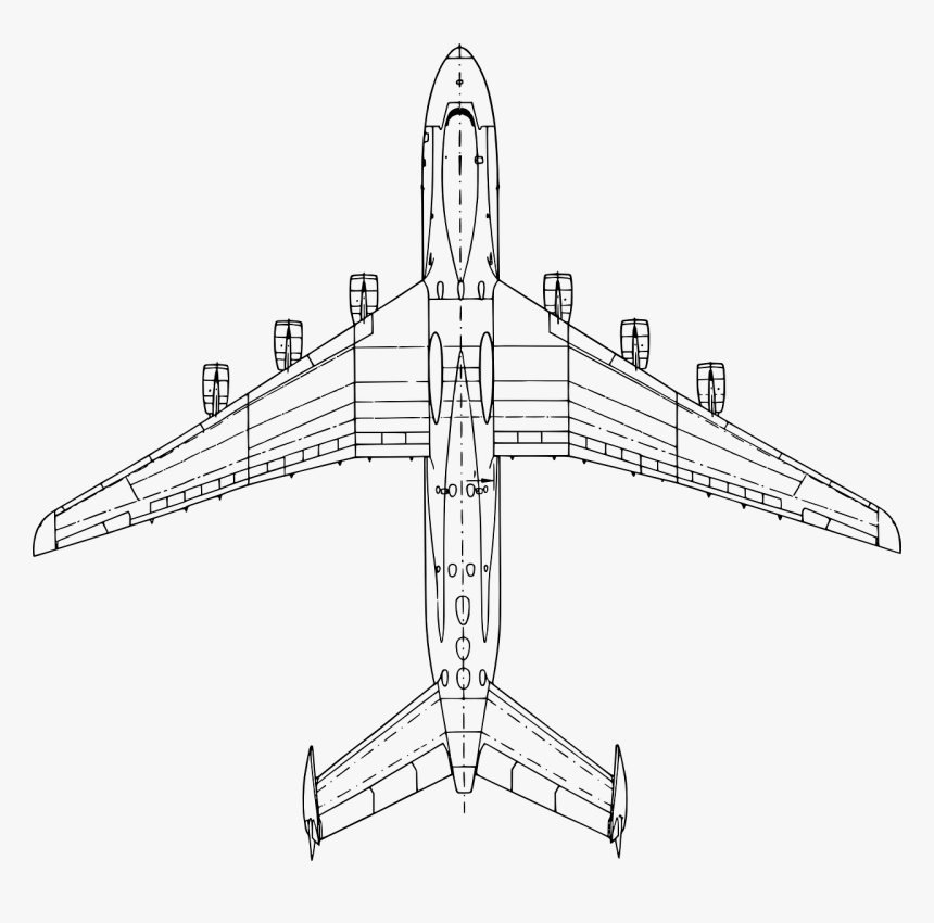 Airplane Wing Top Down, HD Png Download, Free Download