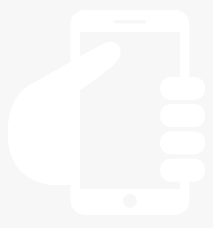 Cell Phone Icon Png White, Transparent Png, Free Download