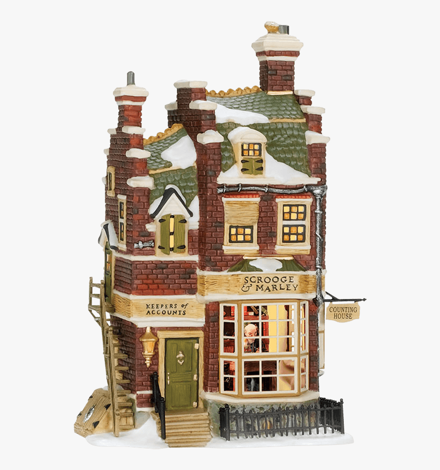 Scrooge And Marley"s Counting House - Department 56 Dickens Christmas Carol, HD Png Download, Free Download