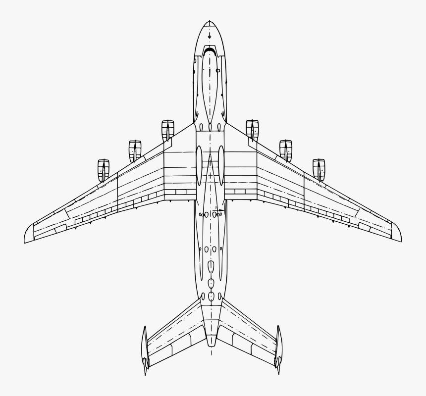 Transparent Airplane Vector Png - Antonov An 225 Top, Png Download, Free Download