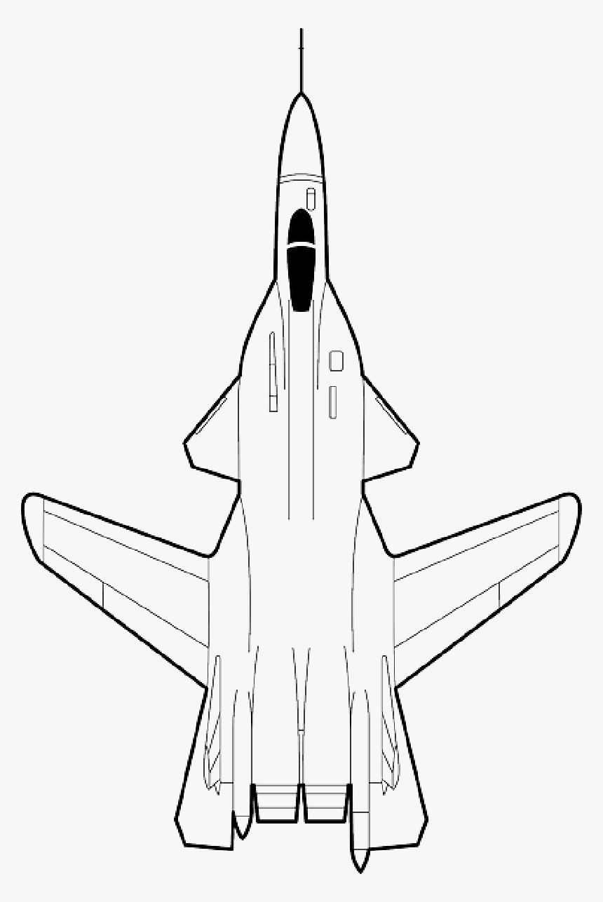 Fighter Plane Sketch - Fighter Jet Plane Drawing, HD Png Download, Free Download