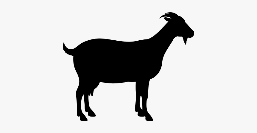 Goat Icon - Goat Silhouette Png, Transparent Png, Free Download