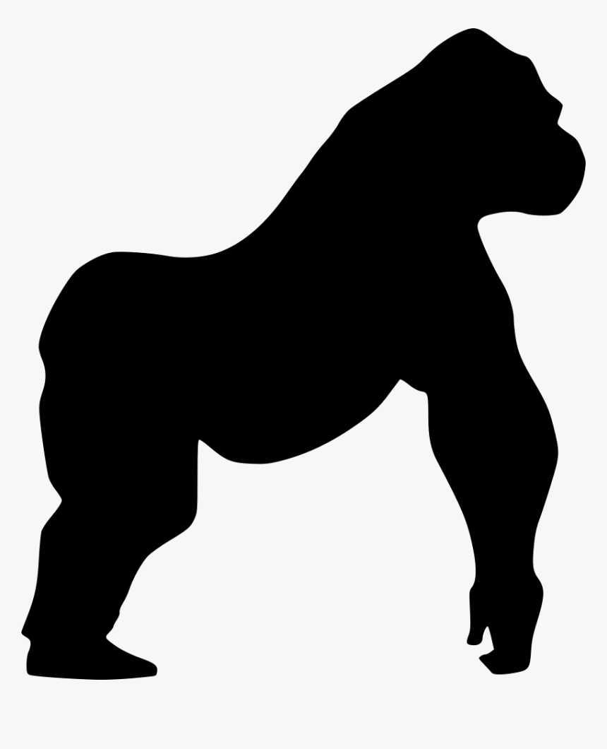 Mountain Gorilla Horse Wall Decal - Silhouette Of A Horse Head, HD Png Download, Free Download