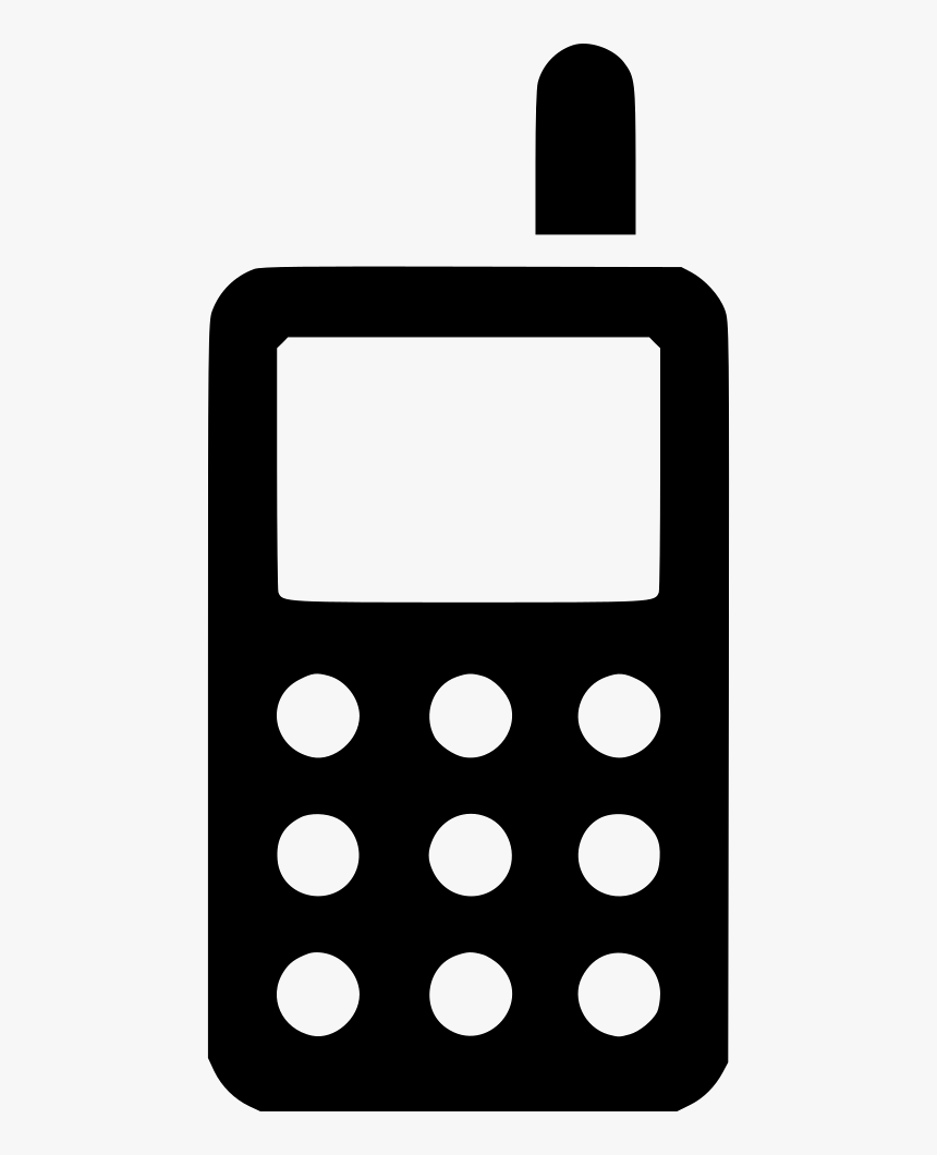 Cell Phone - Vintage Cell Phone Icon Png, Transparent Png, Free Download