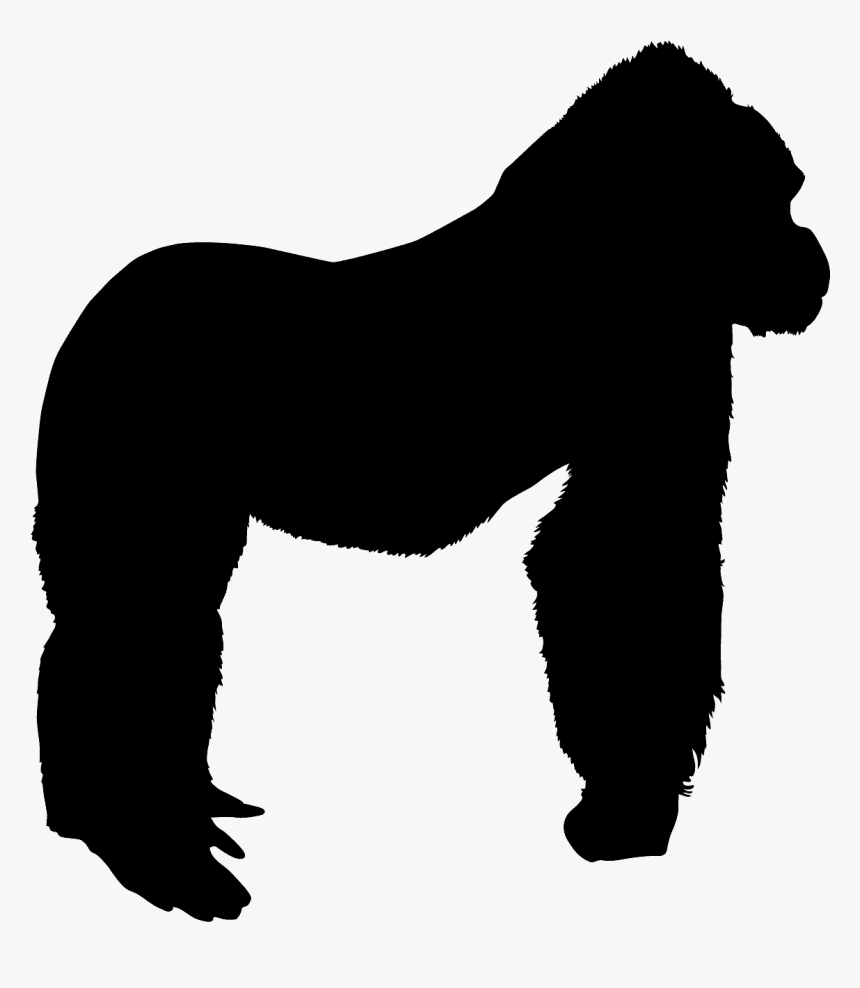 Free Gorilla Silhouette, HD Png Download, Free Download