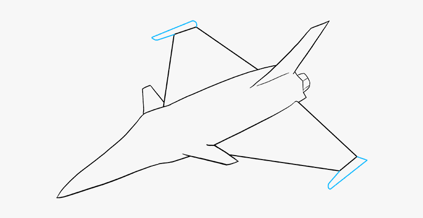 How To Draw Jet - Draw A Fighter Jet, HD Png Download, Free Download