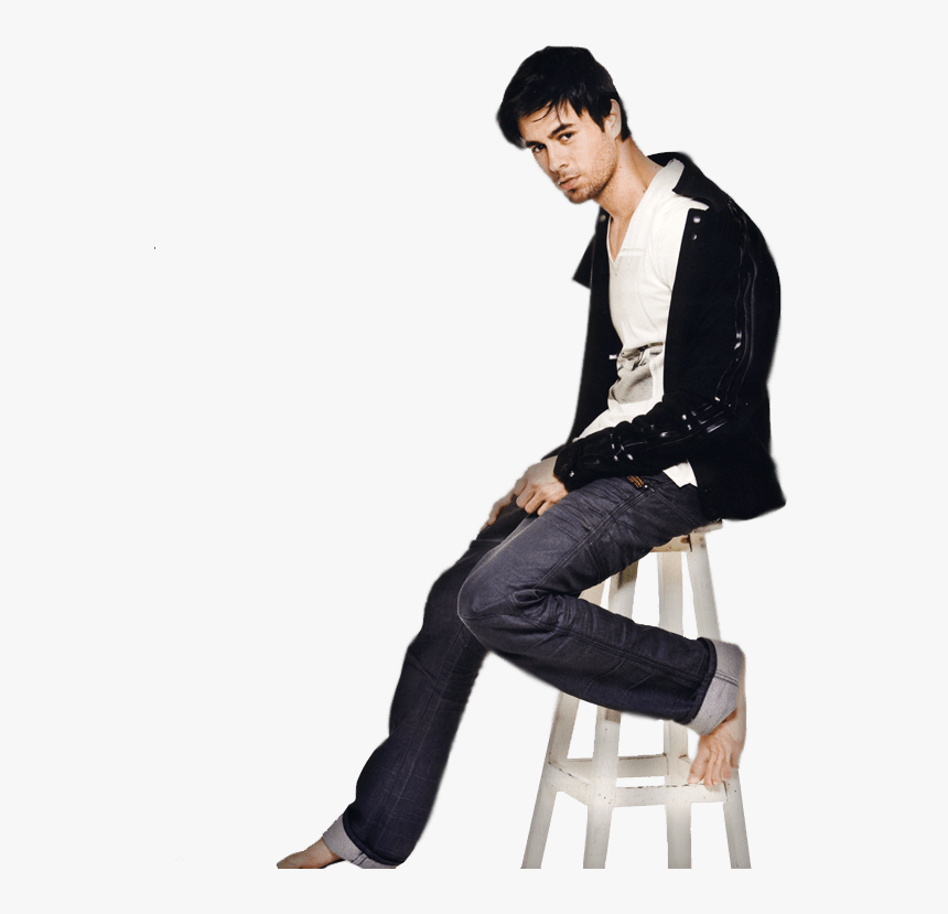 Enrique Iglesias Sitting - Enrique Iglesias Usher Lil Wayne, HD Png Download, Free Download