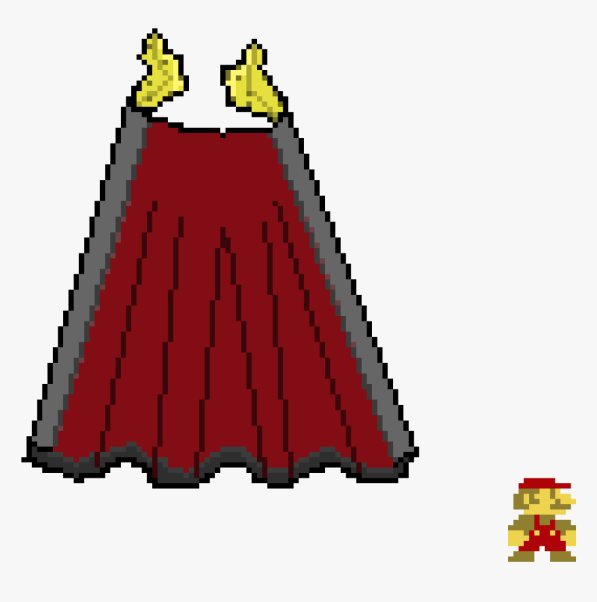 Doodle Cape Mario Clipart , Png Download - Cape Pixel Art, Transparent Png, Free Download