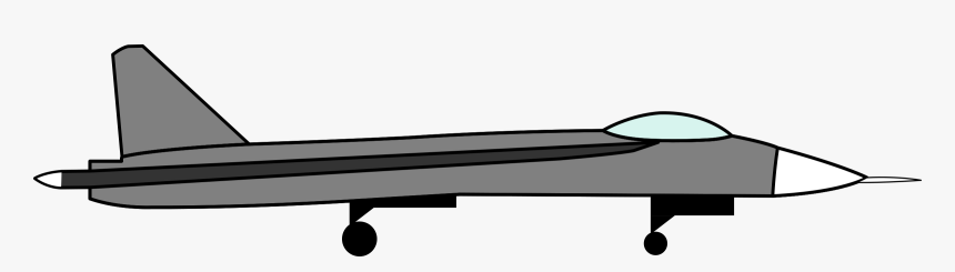 Simple Sukhoi Drawing Clip Arts - Basic Drawing Of A Jet, HD Png Download, Free Download