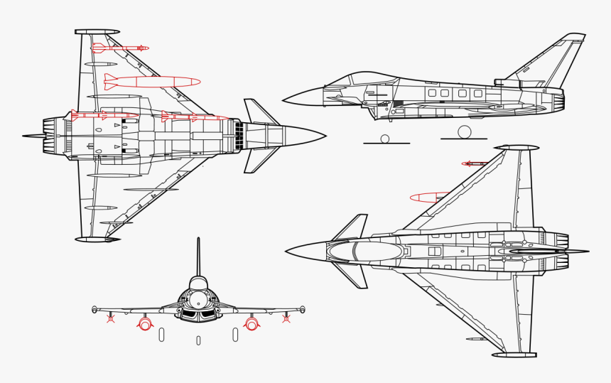 Eurofighter Typhoon Plan, HD Png Download, Free Download