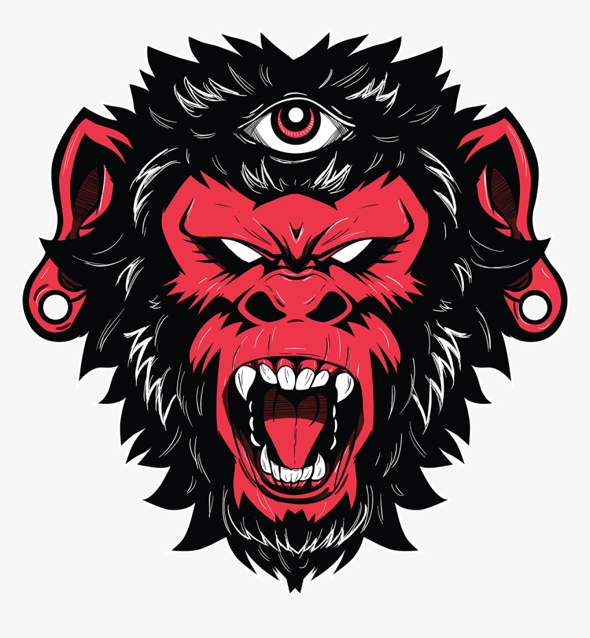 Demon Monkey Vector Illustration - Demon Monkey, HD Png Download, Free Download