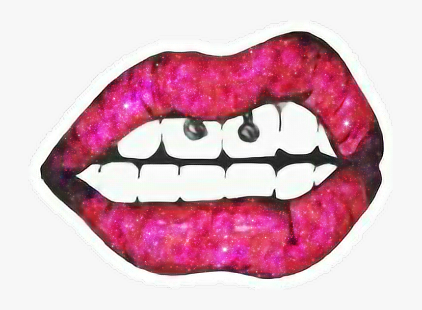 #labios #lips #mouth #boca #tumblr #tumblrlips #labiostumblr - Piercing No Smile Desenho, HD Png Download, Free Download