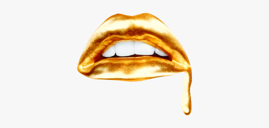 Gold Lips Background, HD Png Download, Free Download