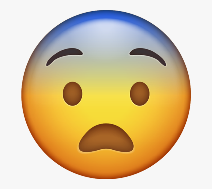 Fearful Emoji Png - Emoji Flushed, Transparent Png, Free Download