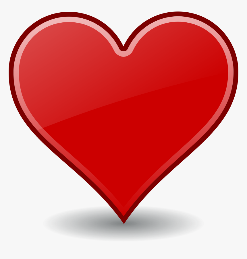 Emoji Heart Icon - Valentine Heart Transparent Background, HD Png Download, Free Download