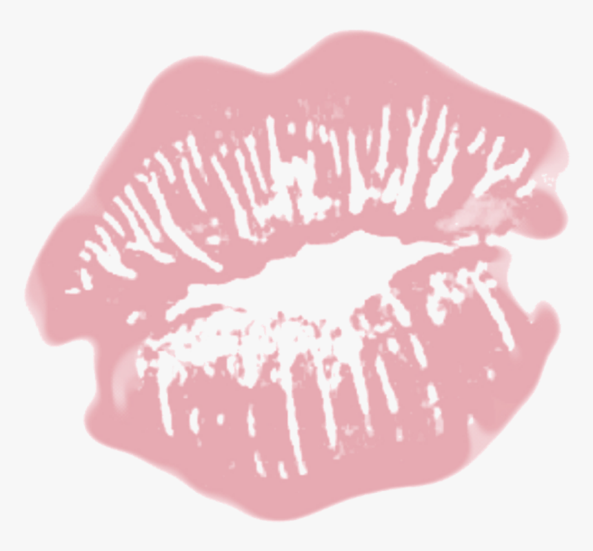 Kiss Pastel Tumblr Aesthetic Kawaii Lipstick Lips Png - Lip Sticker, Transparent Png, Free Download