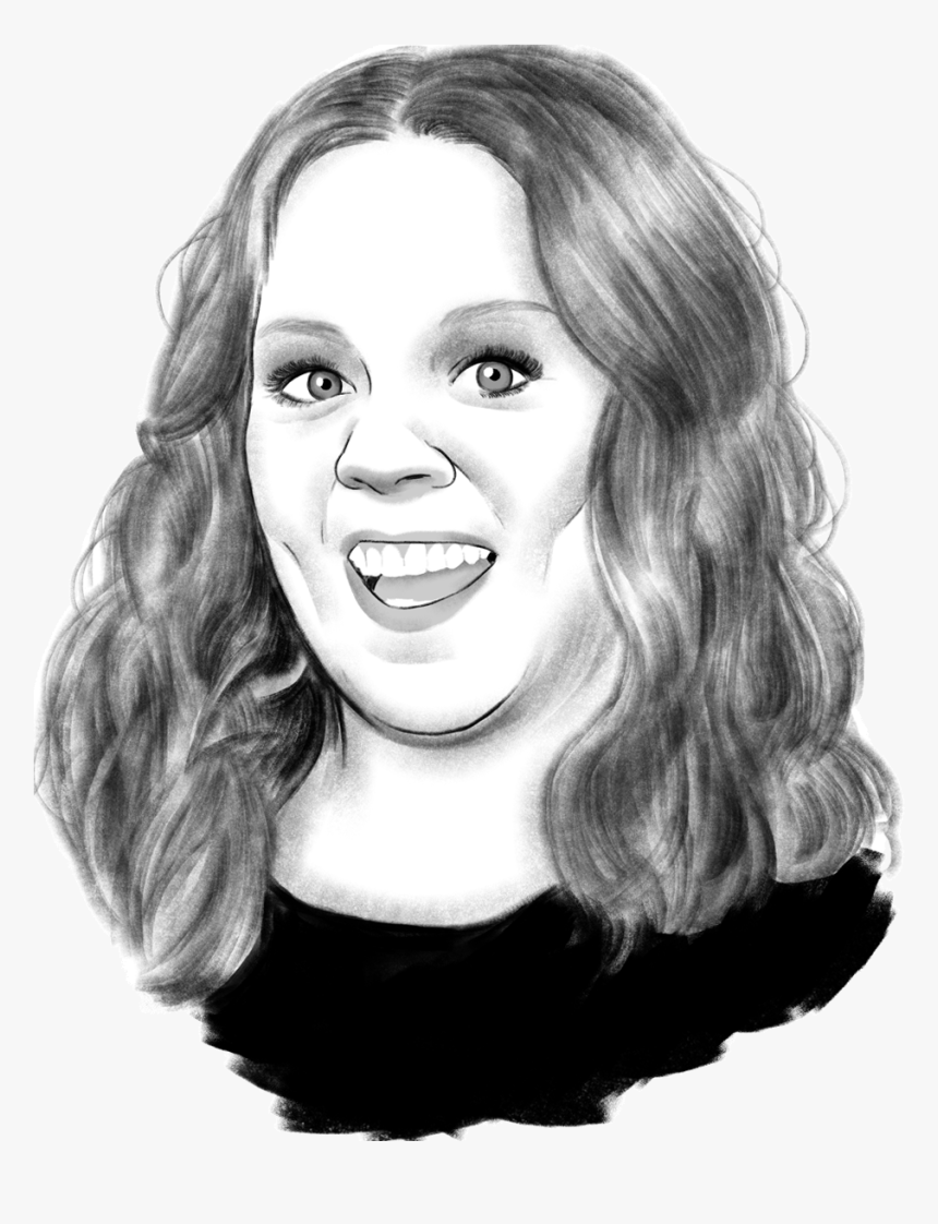 Comedians Have Long Impersonated Politicians Think - Melissa Mccarthy Black And White, HD Png Download, Free Download
