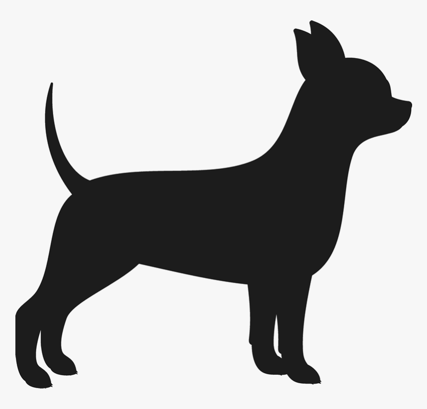 Vector Royalty Free Chiwawa Drawing Chiweenie - Silhouette Of A Chihuahua, HD Png Download, Free Download
