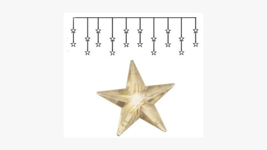 Curtain Lights Star Curtain - Stjerne Gardin, HD Png Download, Free Download