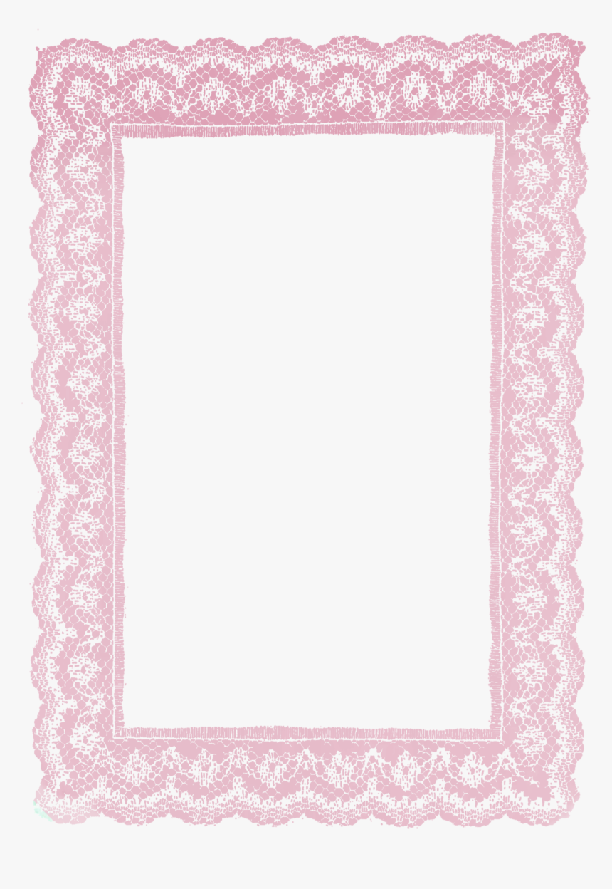 #ftestickers #frame #lace #vintage #pink - Motif, HD Png Download, Free Download