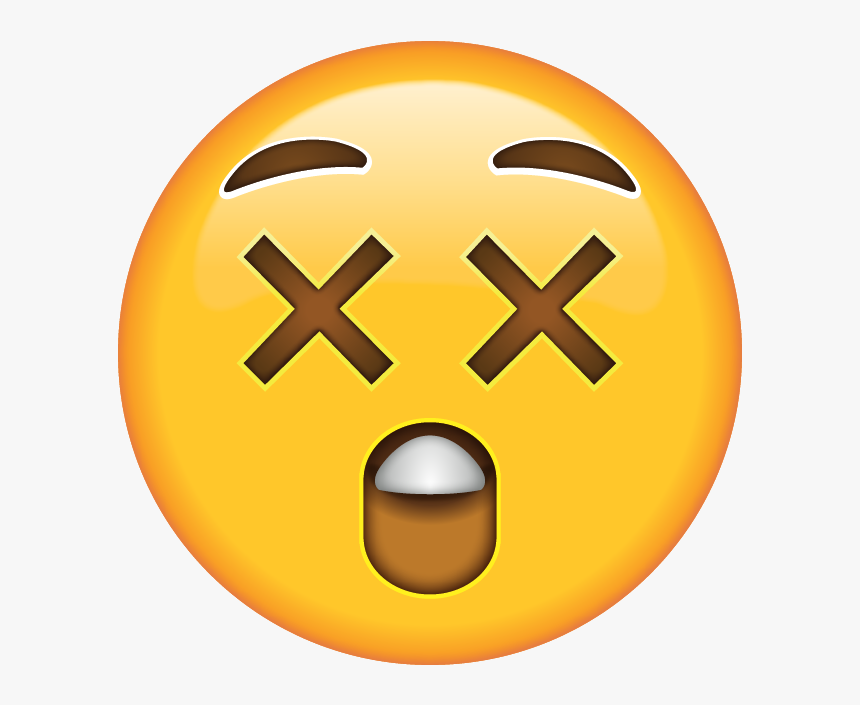 Download Astonished Emoji Icon - Dizzy Face Emoji, HD Png Download, Free Download