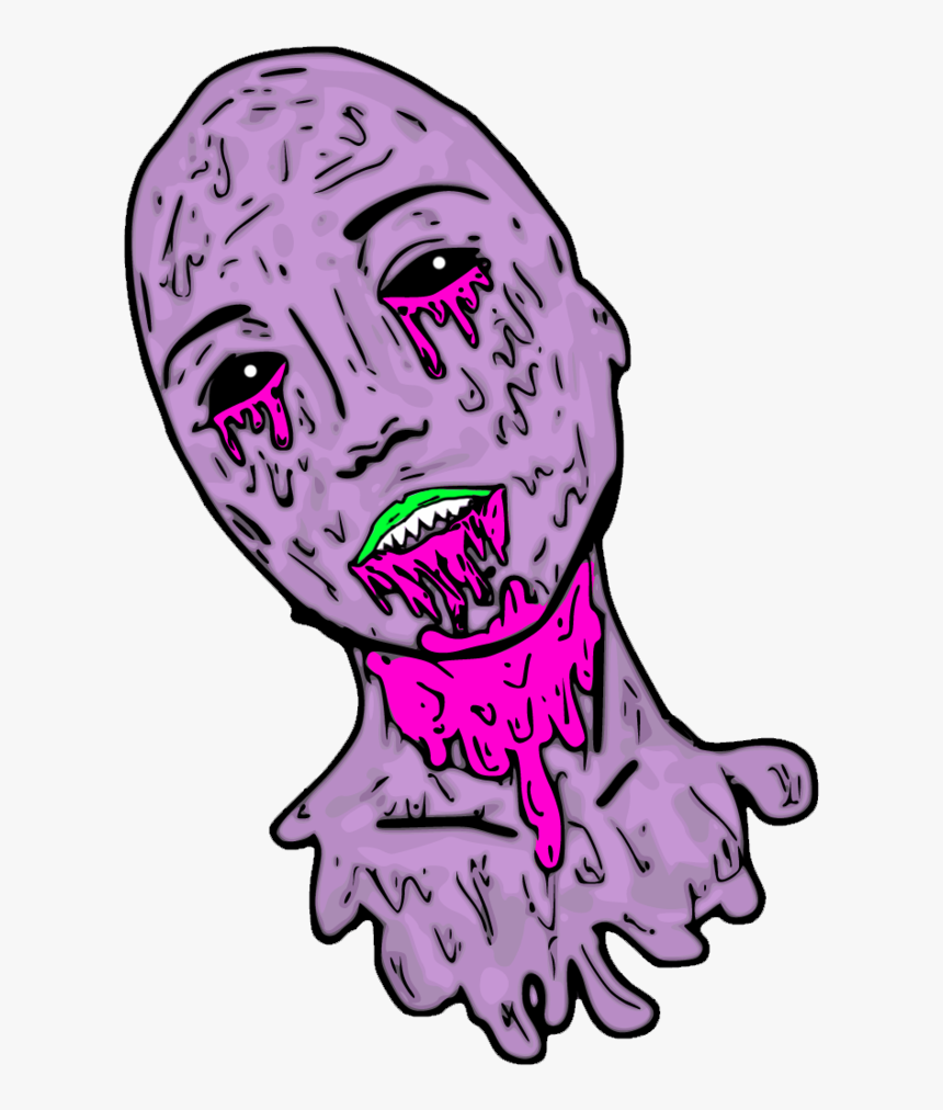#grimeart #grime #tumblr #aesthetic #cool #art #monster - Zombie Grime Art Png, Transparent Png, Free Download