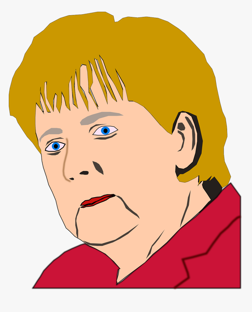 Cartoon Angela Merkel Transparent, HD Png Download, Free Download