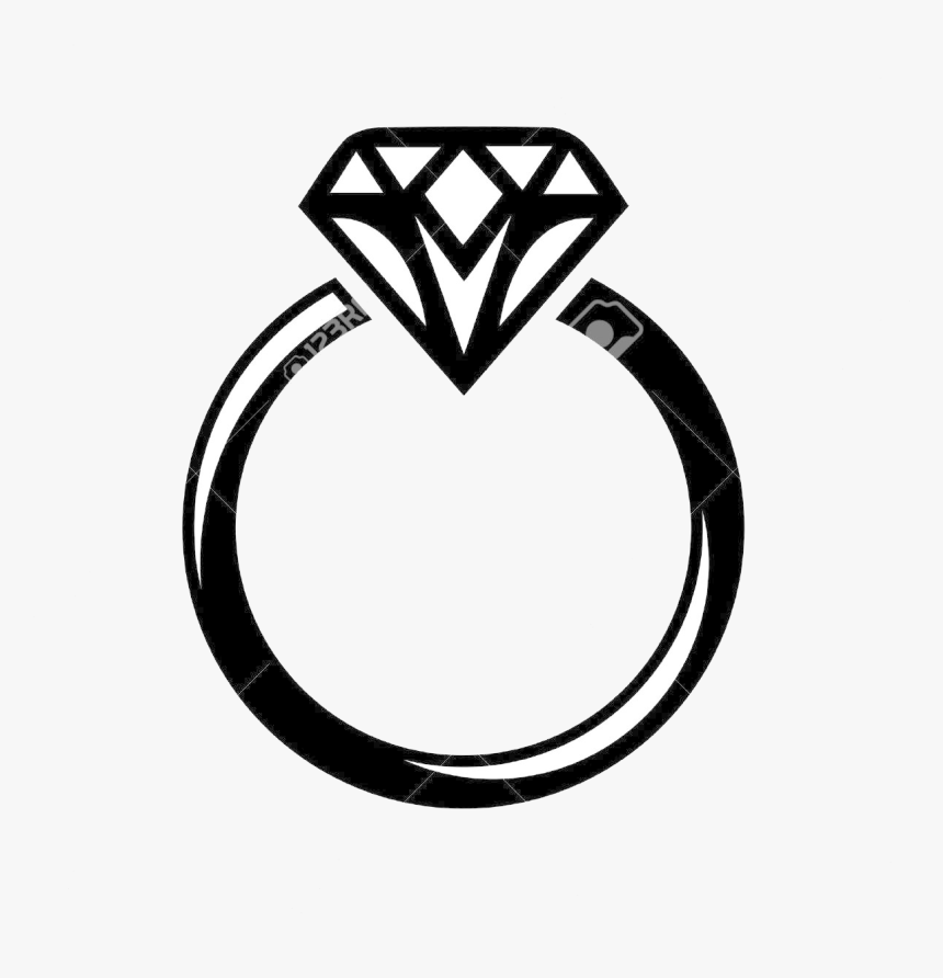 Diamond Ring Icon On Clipart Best Clip Art Collection - Icon Wedding Ring Png, Transparent Png, Free Download