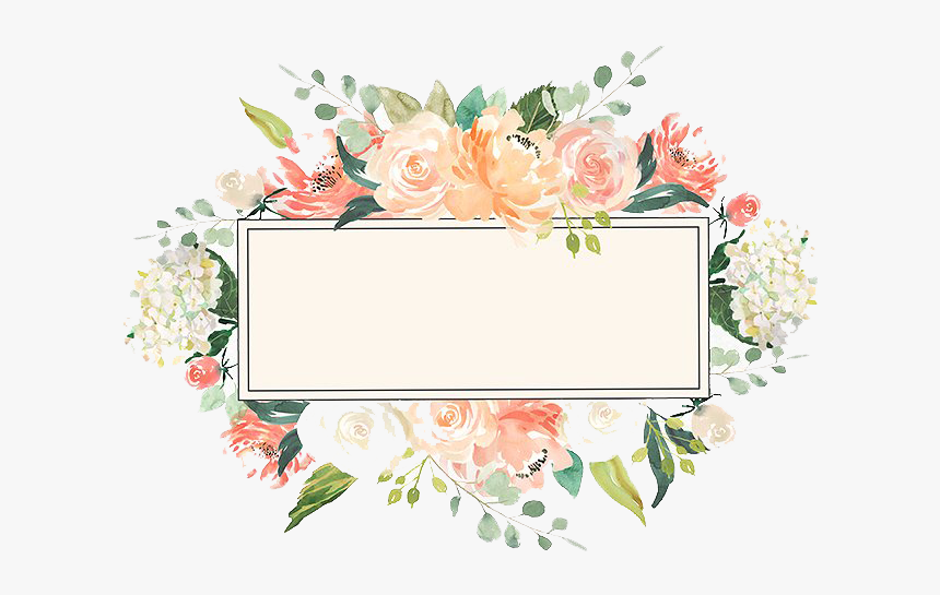 Watercolor Floral Frame Png Image - Watercolor Flower Frame Png, Transparent Png, Free Download