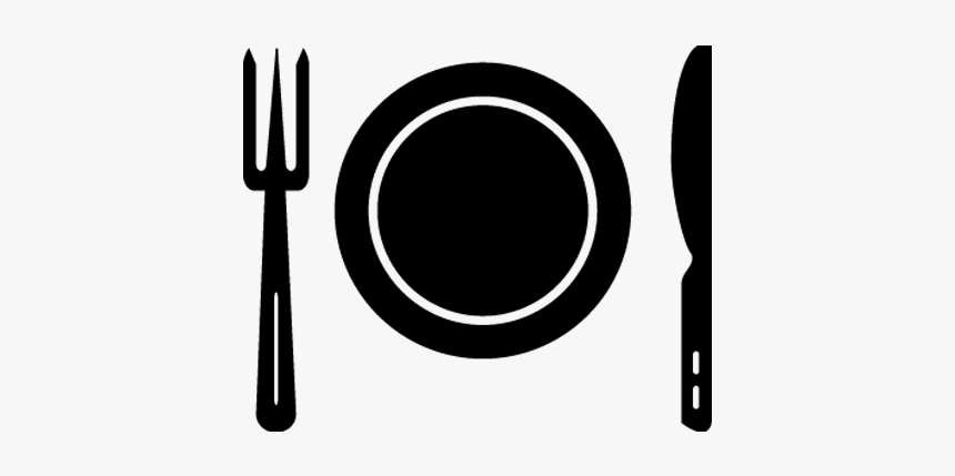 Dish, Plate With Knife Fork, Cutlery, Restaurant Icon - Circle, HD Png Download, Free Download