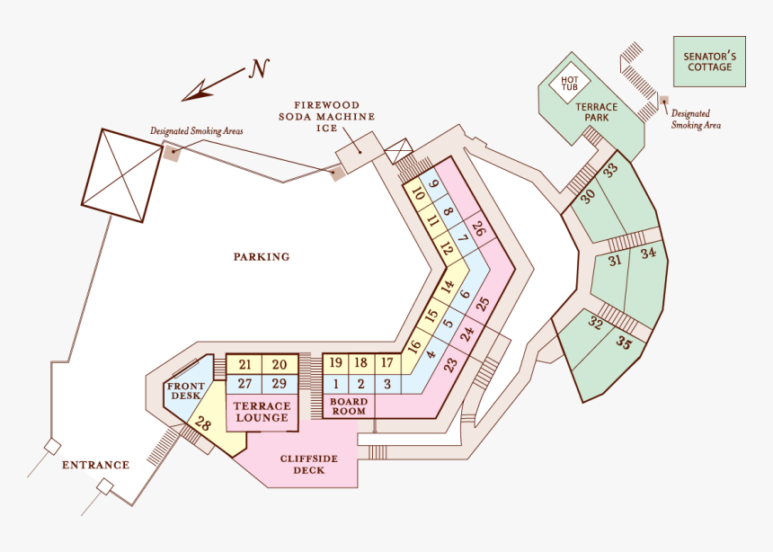 Tickle Pink Inn Room Map, HD Png Download, Free Download