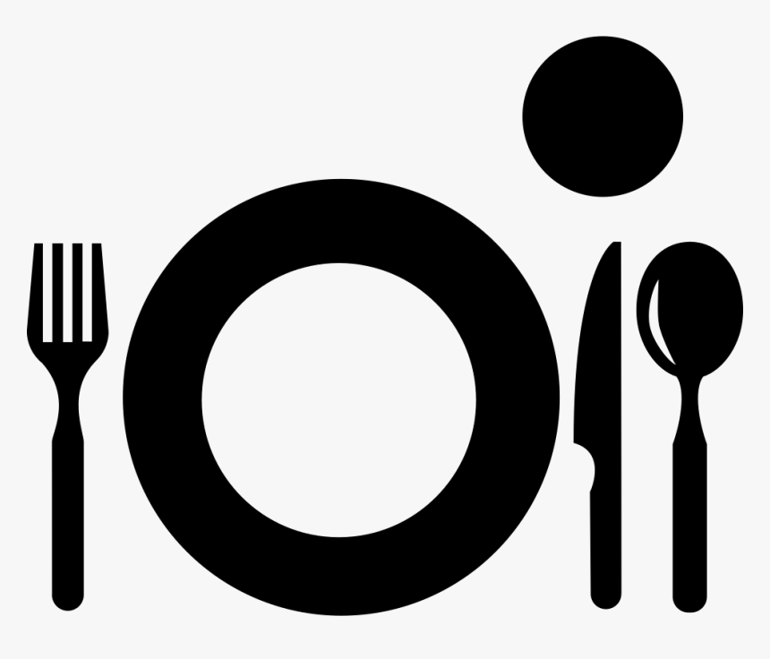 Plate Icon Png - Plato Y Cubiertos Dibujo, Transparent Png, Free Download