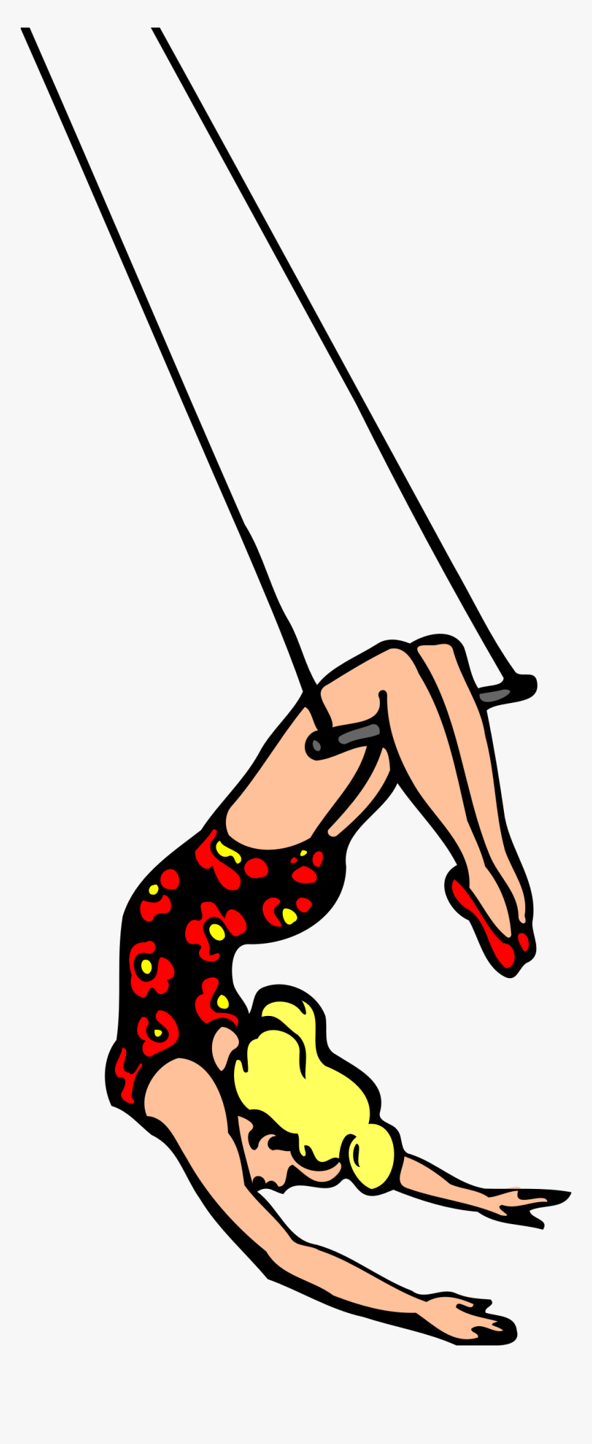Clip Art Circus Performer Clipart - Trapeze Artist Circus Clipart, HD Png Download, Free Download