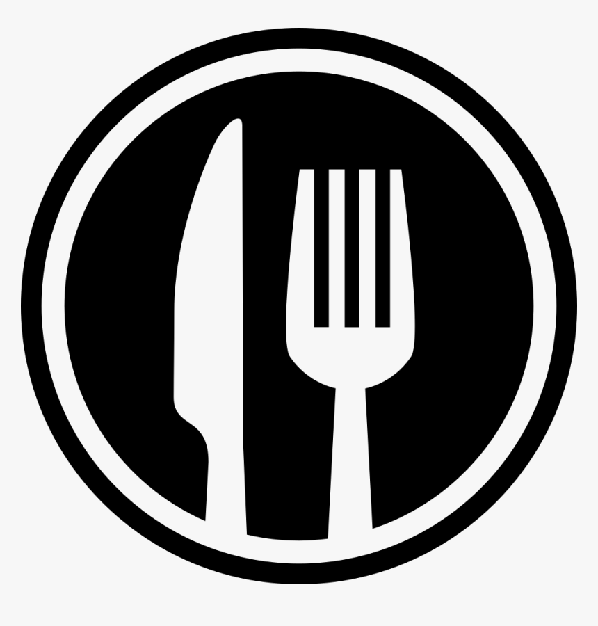 Fork And Knife Cutlery Circle Interface Symbol For - Restaurant Icon, HD Png Download, Free Download