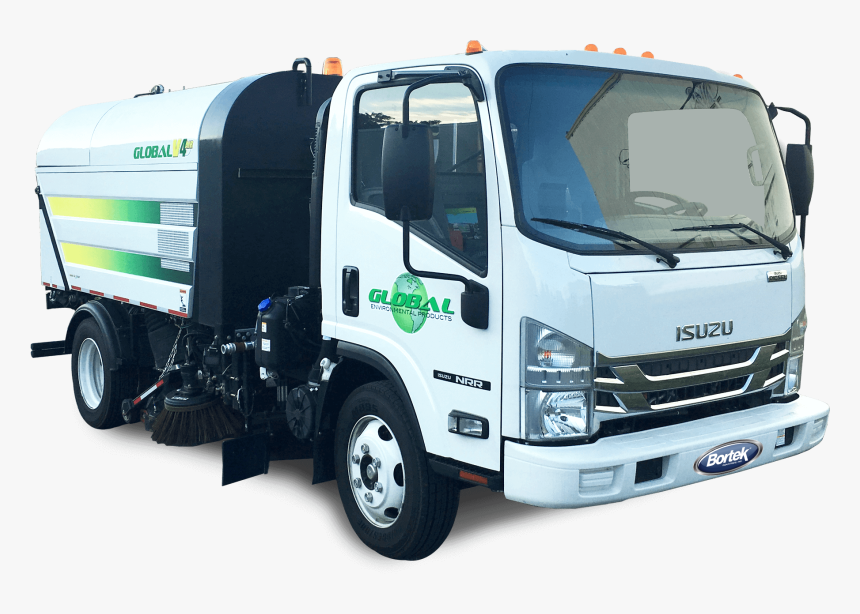 Global V4 Vacuum Air Street Sweeper - Chevy Lcf Dump Truck, HD Png Download, Free Download