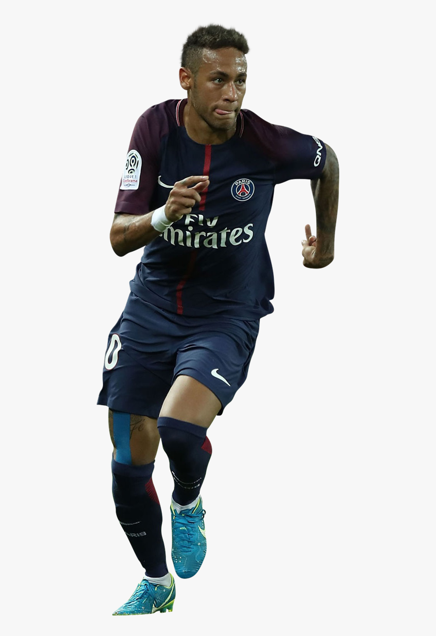 Neymar Png Running Psg By Szwejzi Clipart Image - Neymar Hd Psg Png, Transparent Png, Free Download