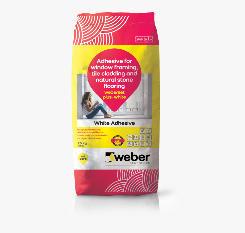 Tile Adhesive-weberset Plus White - Weber Set Plus White, HD Png Download, Free Download