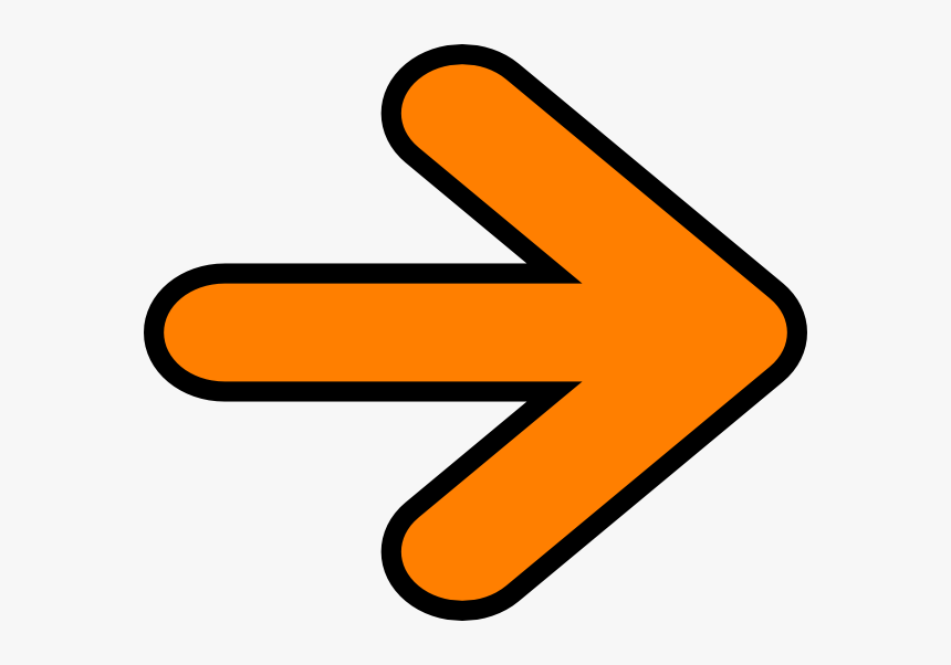 Orange Clip Art At - Orange Arrow Clip Art, HD Png Download, Free Download