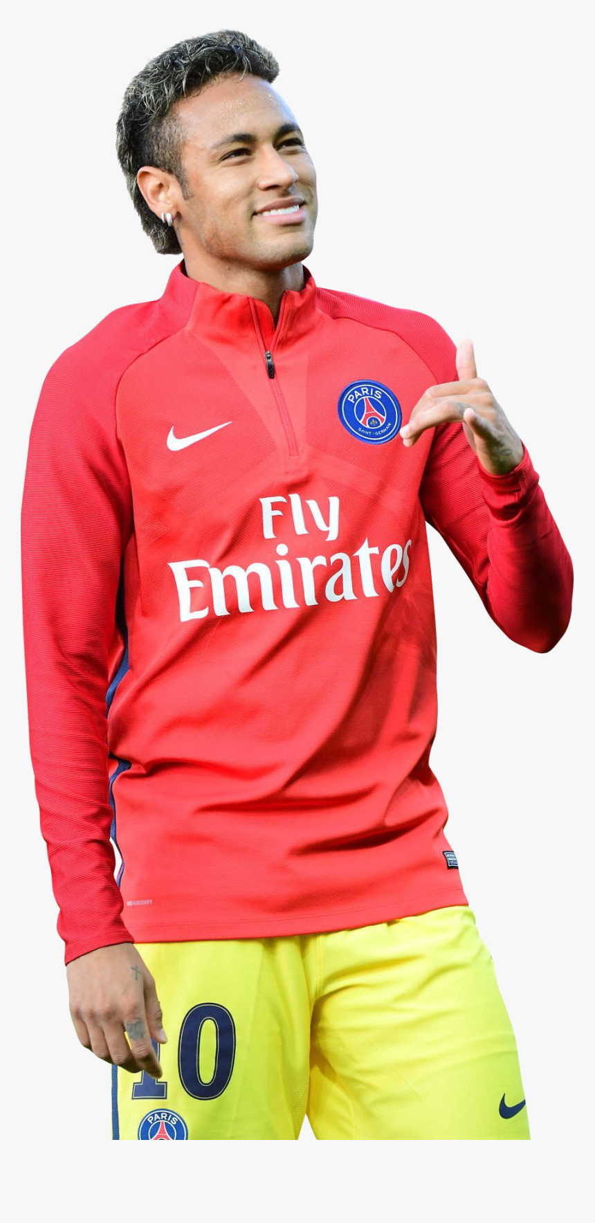 Neymar Png Psg Red Yellow - Neymar Jr Png Psg, Transparent Png, Free Download