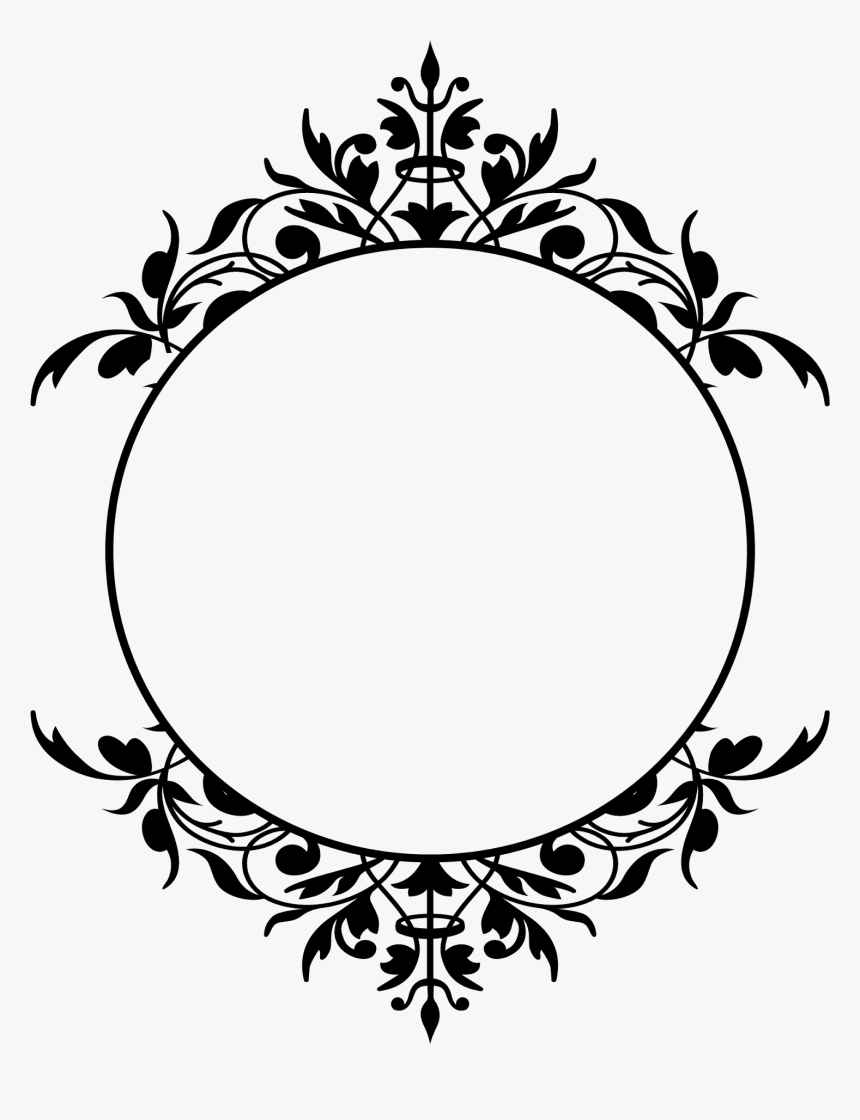 Borders And Frames Graphic Frames Picture Frames Clip - Transparent Background Border Oval, HD Png Download, Free Download