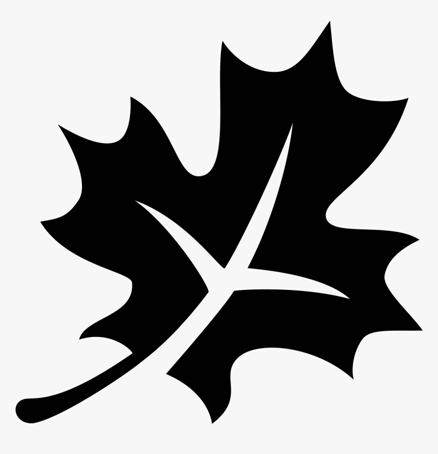 Autumn Png Black And White Pluspng - Fall Leaf Black And White, Transparent Png, Free Download