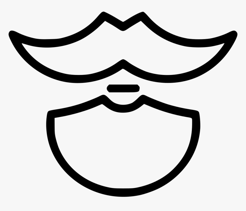 Beard Moustache Man Hairstyle Round - Beard, HD Png Download, Free Download