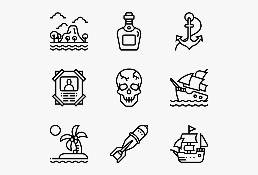 Pirate - New Year Icons Png, Transparent Png, Free Download