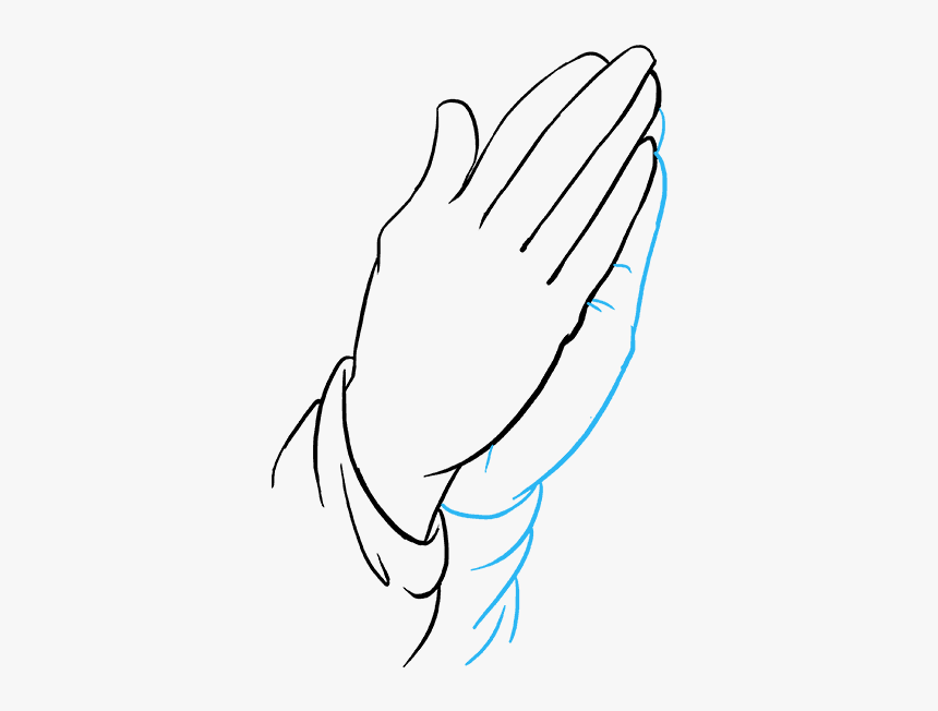 Praying Hands Icon Png - Easy Hand Drawing, Transparent Png, Free Download