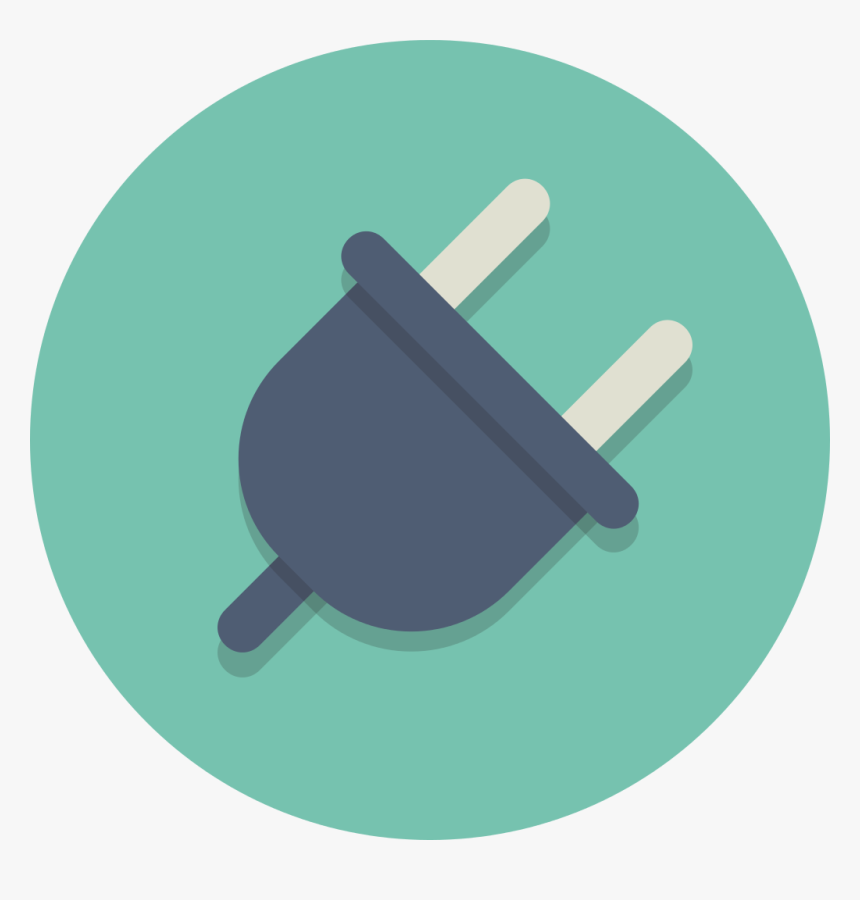 Circle Icons Plugin - Plug Flat Png, Transparent Png, Free Download