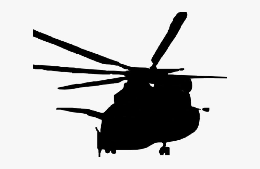 Army Helicopter Clipart Police Helicopter - Silhouette Black Hawk Png, Transparent Png, Free Download