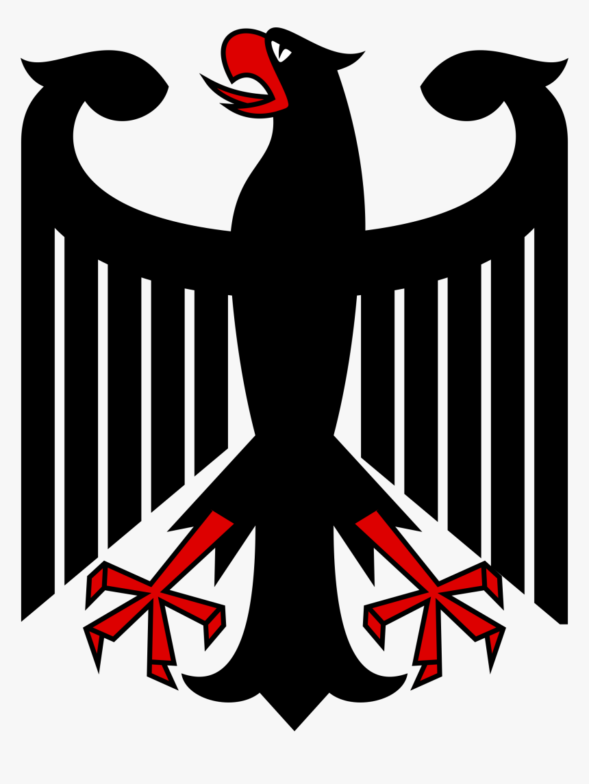 Eagle Clipart Logo Germany Coat Of Arms - Germany Flag Symbol, HD Png Download, Free Download