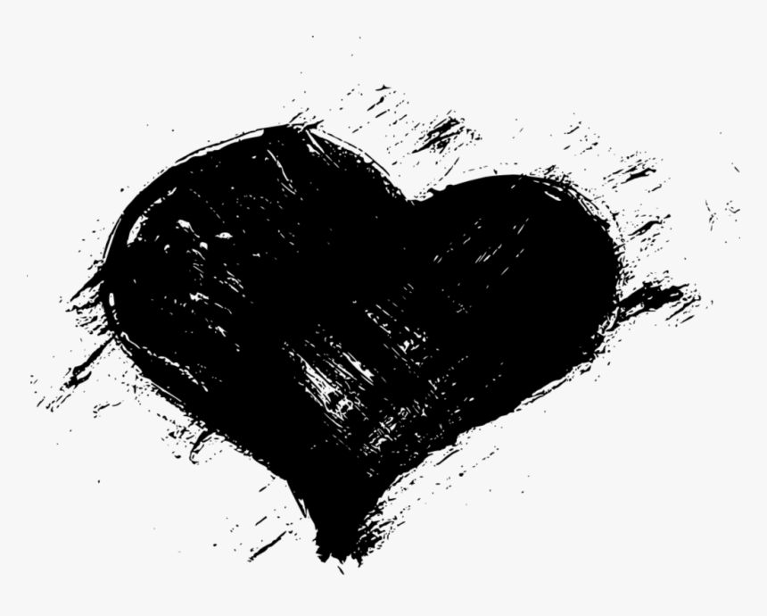 Black Heart Transparent Background, HD Png Download, Free Download