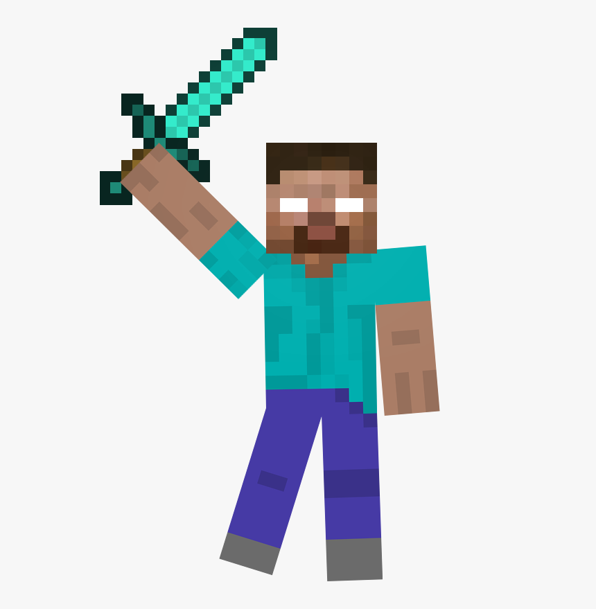 Transparent Minecraft Diamond Sword Png - Minecraft Diamond Sword, Png Download, Free Download